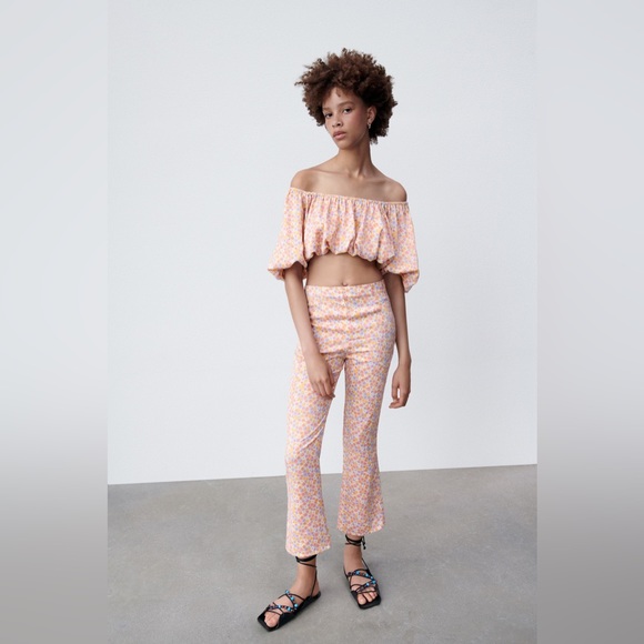 ZARA NWOT ZARA OFF SHOULDER CROP TOP - Picture 3 of 5